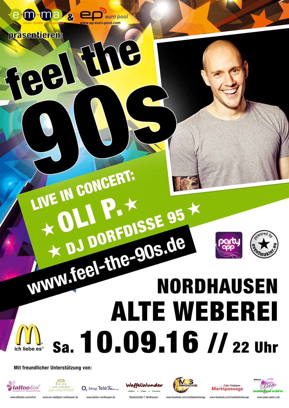 FEEL the 90s - OLI P & Dorfdisse 95 - Thüringens größte 90er Partyreihe