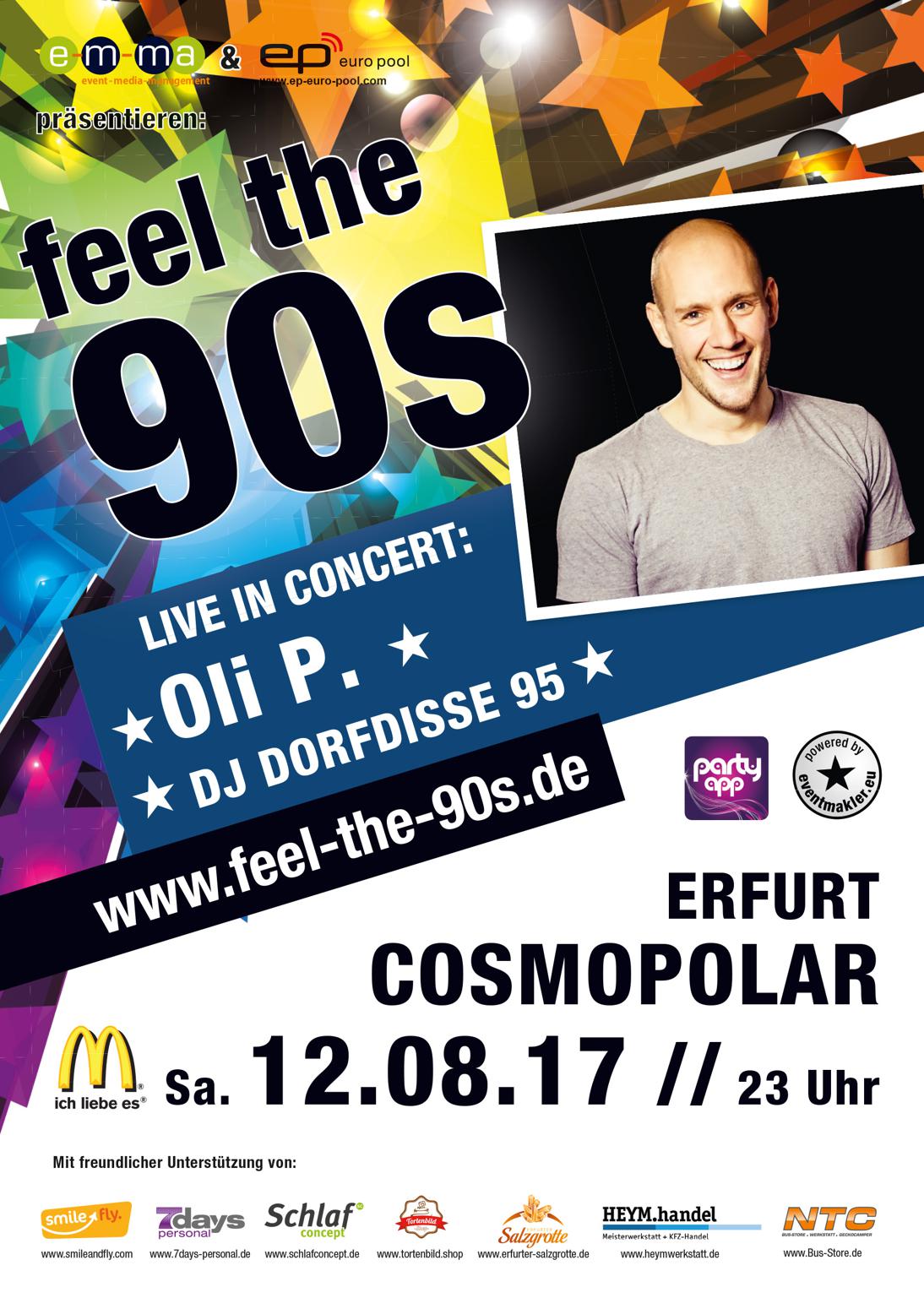 ★ Feel the 90s Erfurt ★ Oli P. B-Day spezial & DJ Dorfdisse95